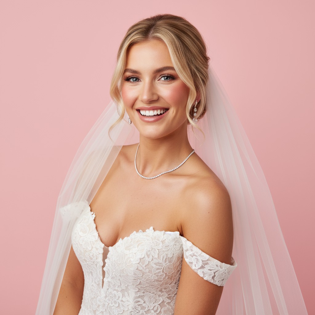 Under Bun Veil Ideas